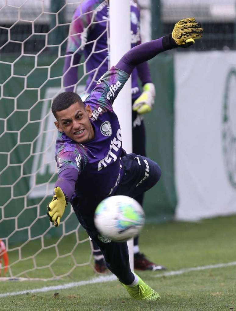 Kaique em ação (Foto: César Greco/Palmeiras)