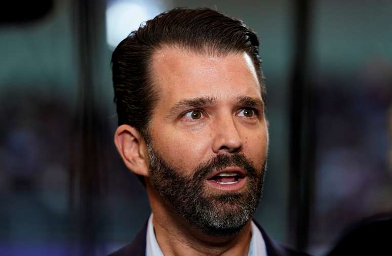 Donald Trump Jr. em Manchester
10/02/2020 REUTERS/Rick Wilking