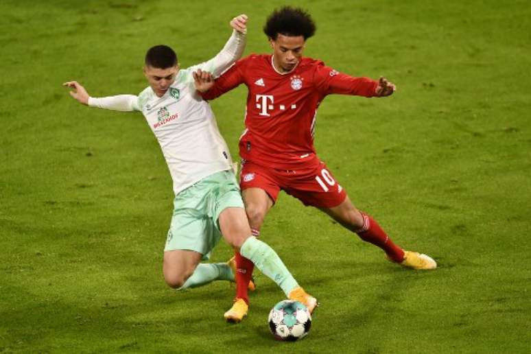 Bayern e Werder Bremen ficaram no empate (Foto: LUKAS BARTH / POOL / AFP)