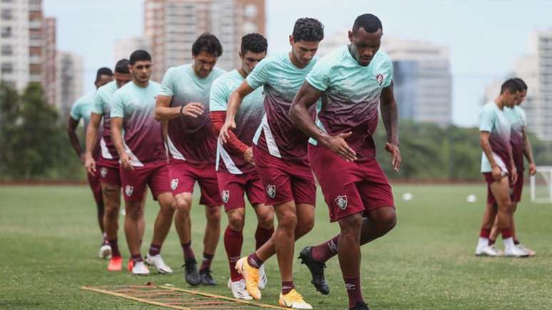 Fluminense treina no CT Carlos Castilho em preparação para jogo com o Inter (Foto: Lucas Merçon/Fluminense FC)