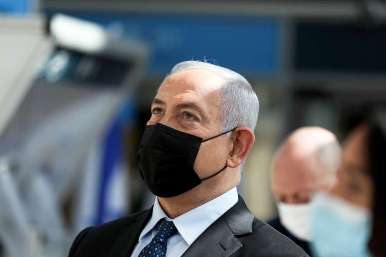 Primeiro-ministro de Israel, Benjamin Netanyahu, em Tel Aviv
09/11/2020 Ohad Zwigenberg/Pool via REUTERS