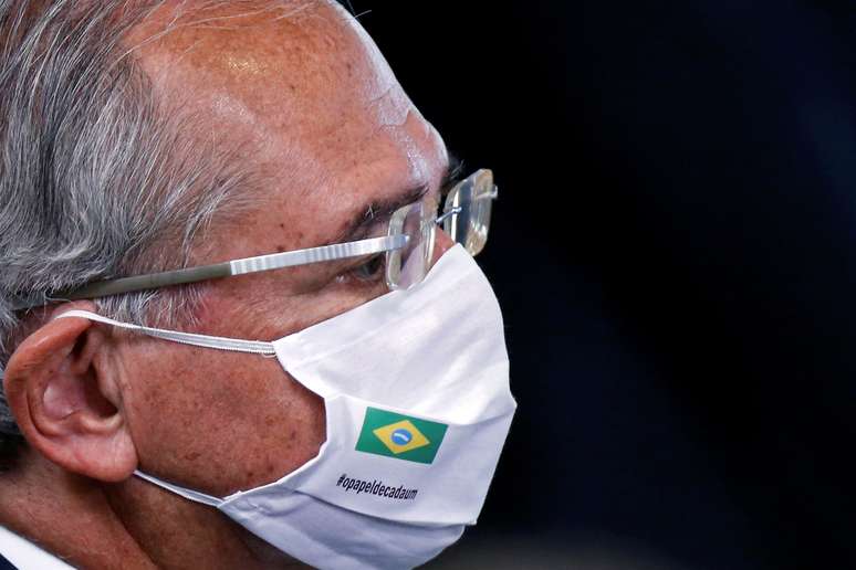 Ministro da Economia, Paulo Guedes, participa de cerimônia no Palácio do Planalto
28/08/2020
REUTERS/Adriano Machado