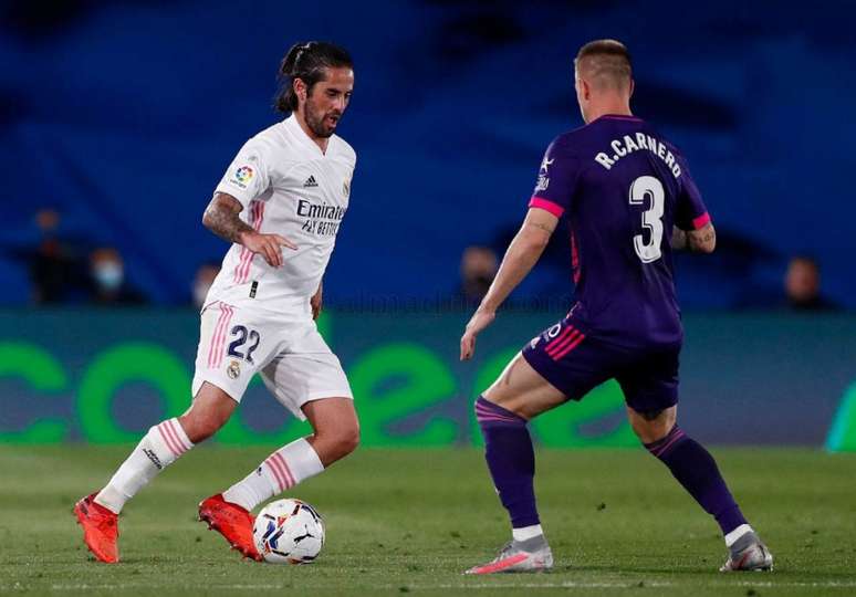 Isco atuou em sete partidas na atual temporada e não marcou gol (Foto: Divulgação / Site oficial do Real Madrid)