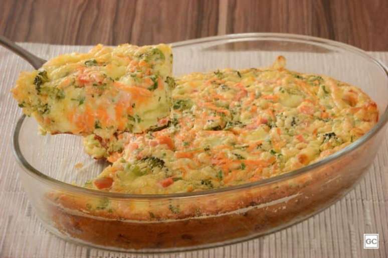 Guia da Cozinha - Torta de legumes com queijo de liquidificador