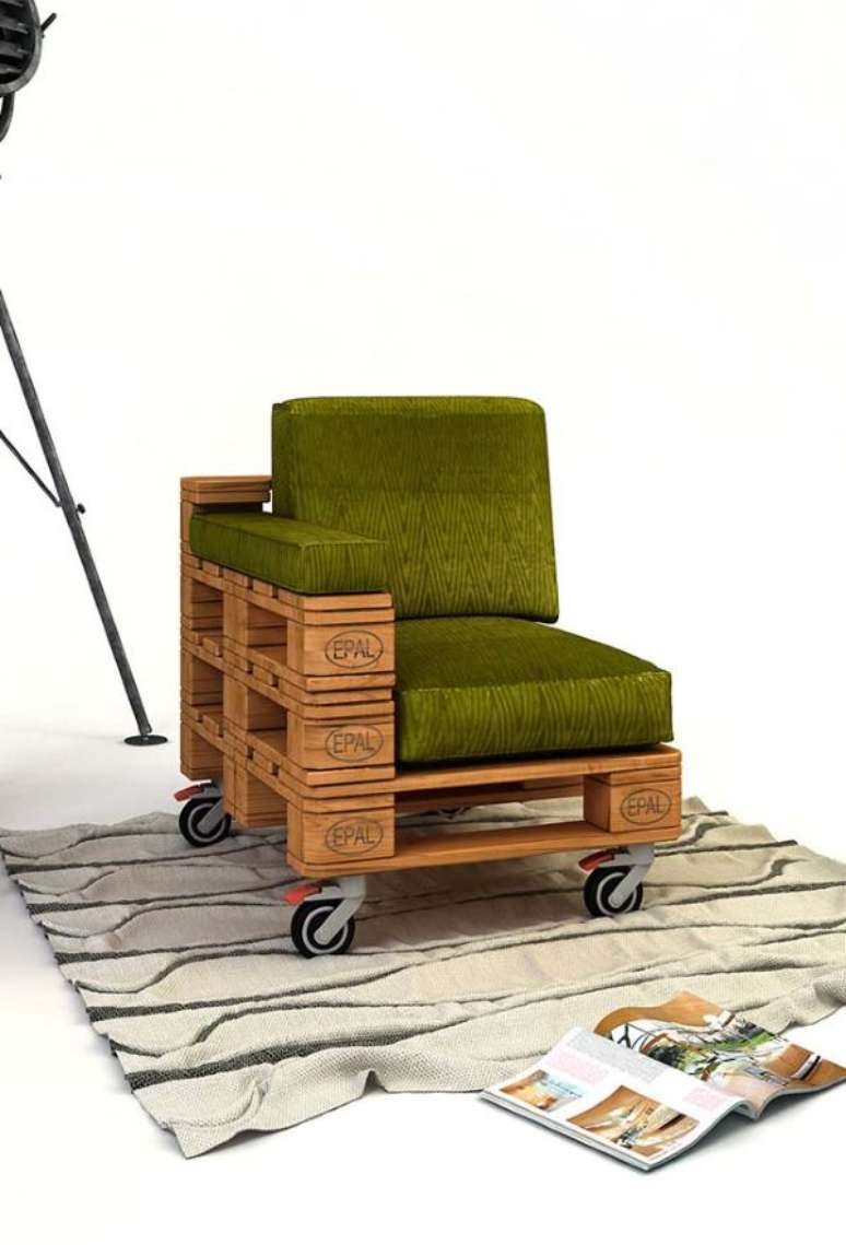 8. Poltrona para varanda com rodinhas &ndash; Via: Pinterest