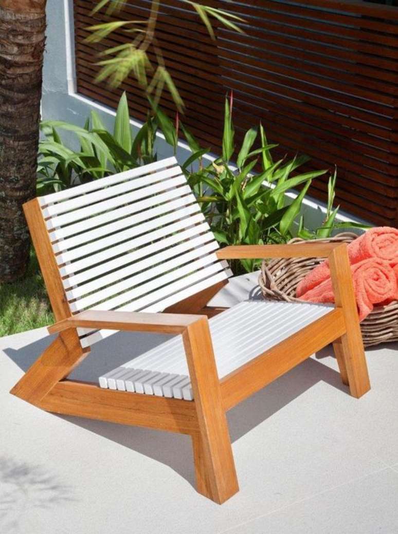 18. Poltrona de pallet para varanda &ndash; Via: Casa Vogue