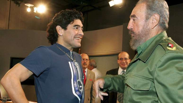 Maradona foi amigo e apoiador do líder cubano Fidel Castro até a morte