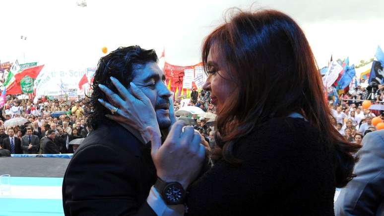 Maradona apoiava Cristina Kirchner