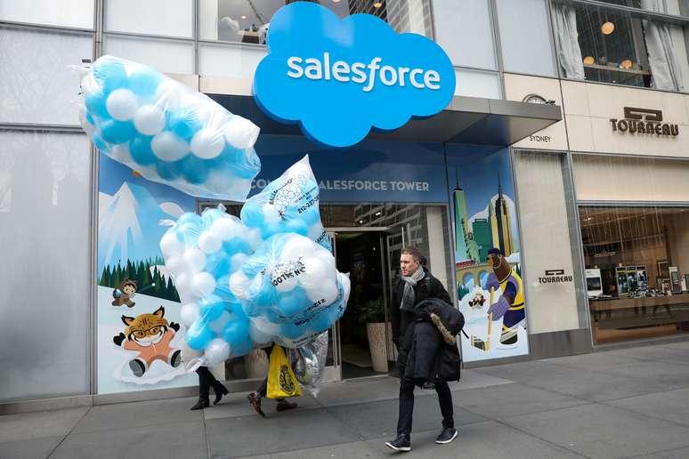 Salesforce Tower e escritórios da Salesforce.com em Nova York
 7/3/2019 REUTERS/Brendan McDermid