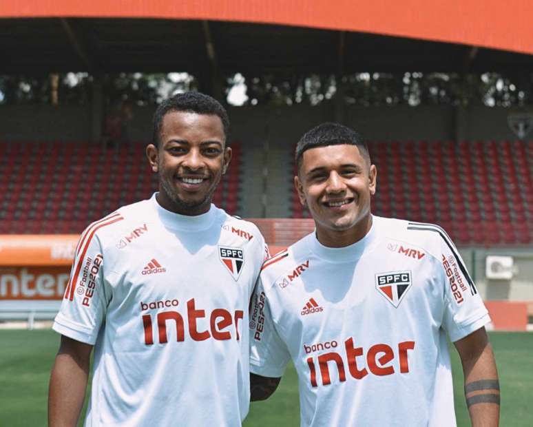 Wellington e Galeano foram relacionados para as partidas contra Ceará e Bahia (Foto: Divulgação/São Paulo)