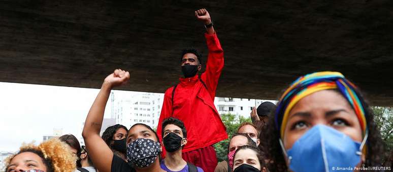 Manifestação no Dia da Consciência Negra em São Paulo