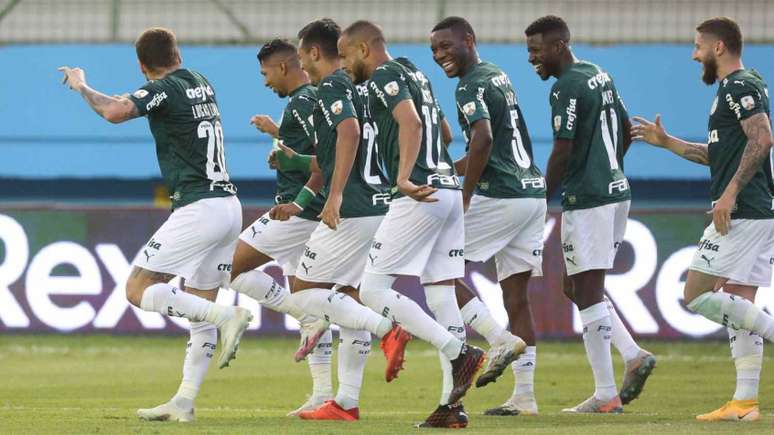 O Palmeiras venceu o Delfín por 3 a 1 na ida das oitavas de final da Libertadores (Foto: Cesar Greco/Palmeiras)