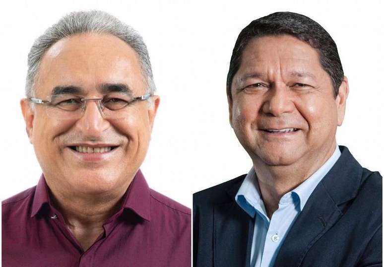 Os candidatos Edmilson Rodrigues (PSOL) e Delegado Eguchi (PATRIOTA) 
