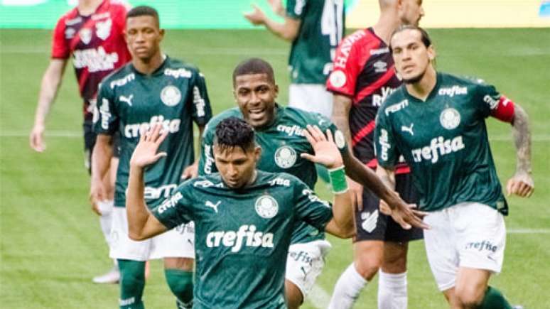 Em respeito ao ex-clube, Rony não comemorou o gol pelo Verdão (Foto: Gero Rodrigues/Ofotografico