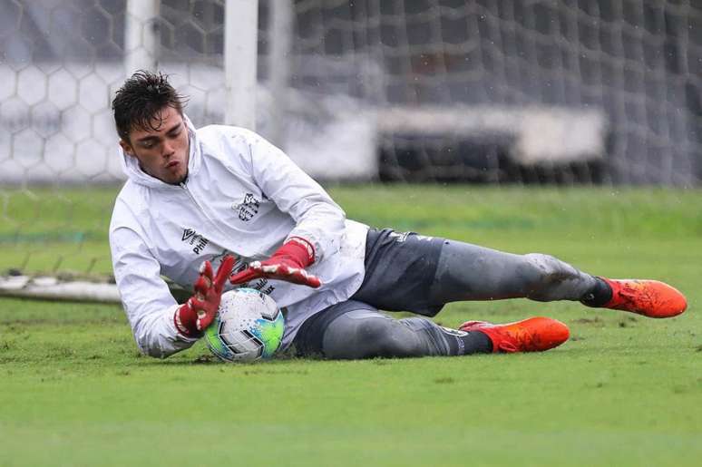 Matheus Saldanha, goleiro do sub-23 do Santos (Pedro Ernesto Guerra Azevedo/Santos)