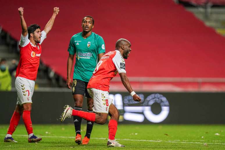 Braga conseguiu resultado importante no Campeonato Português (Foto: Divulgação/Braga)