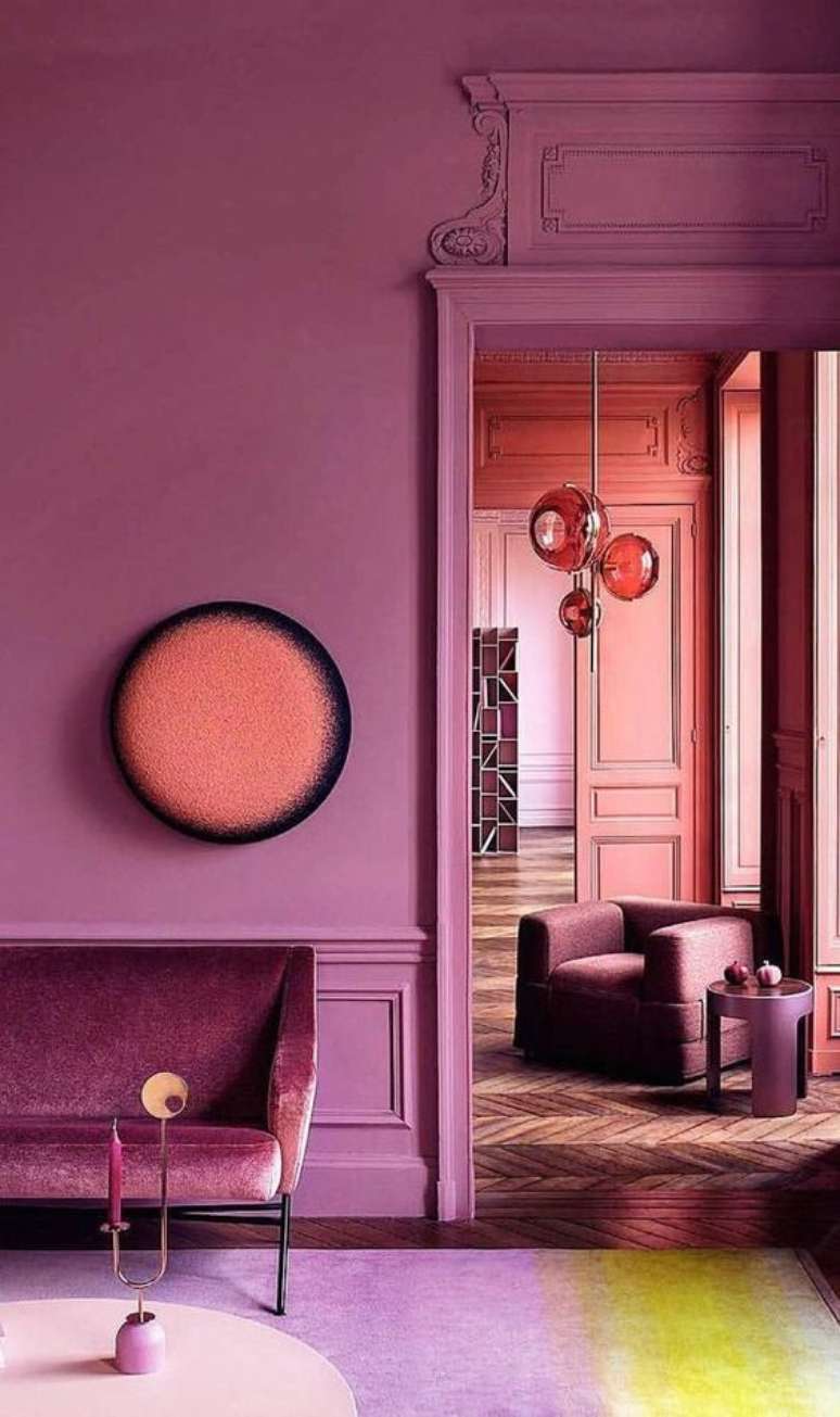 31. Decoração em tons de roxo – Via: Casa Vogue