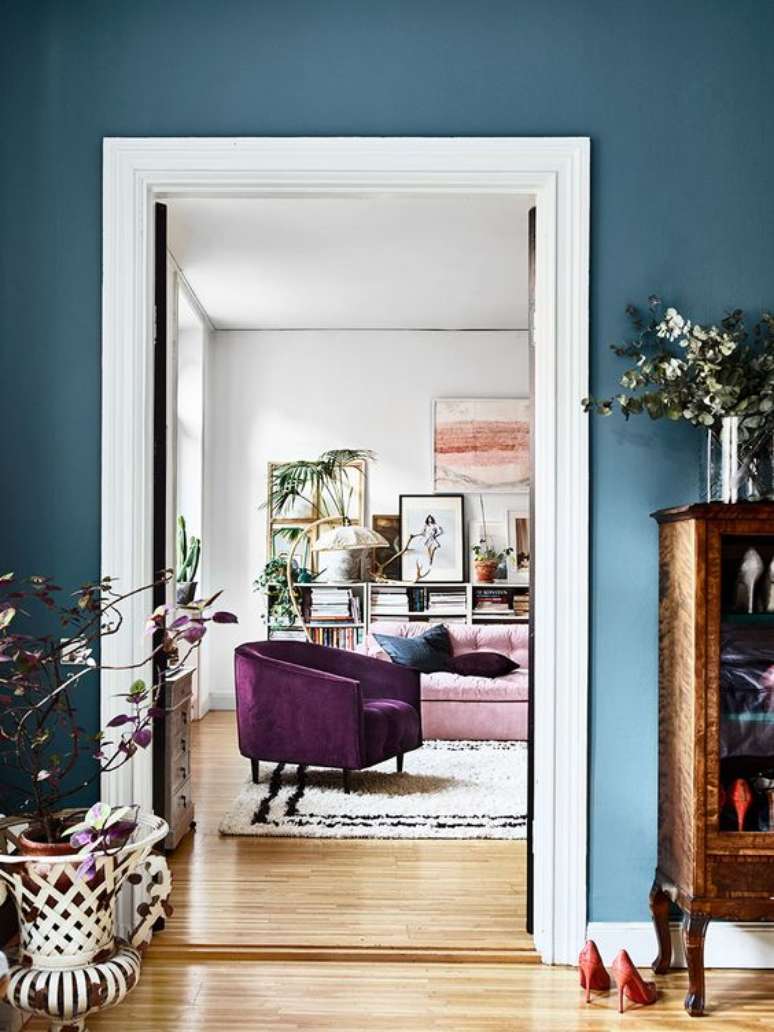 39. Tons de roxo na decoração – Via: Casa Casada