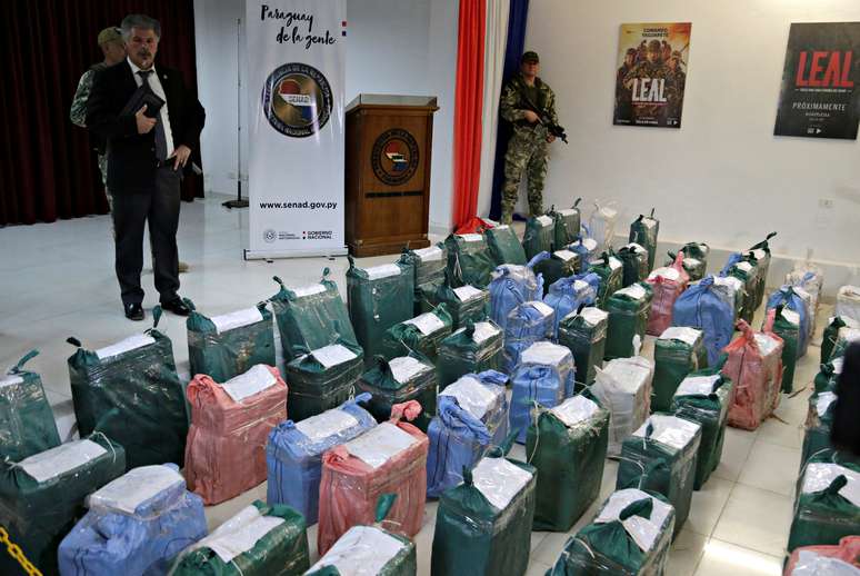 Foto de arquivo de apreensão de cocaína em Assunção, no Paraguai, em 2019
07/02/2019 REUTERS/Jorge Adorno