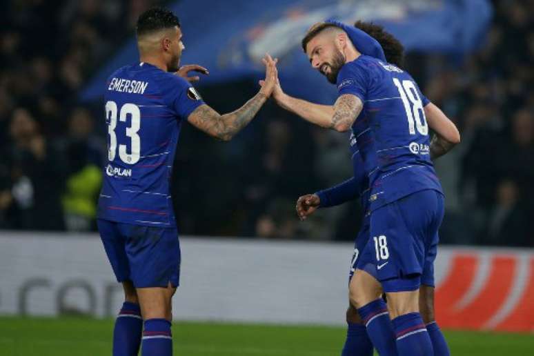 Giroud e Emerson Palmieri podem ser reforços da Juventus nesta temporada (Foto: Daniel Leal-Olivas / AFP)