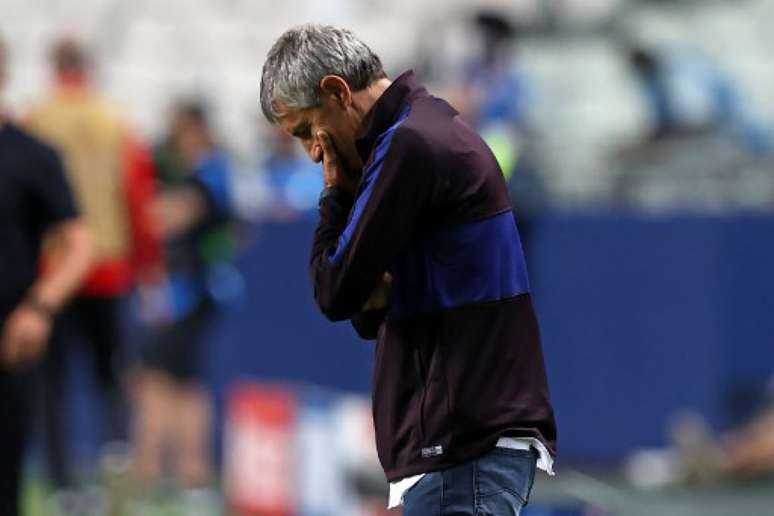 Setién teve passagem desastrosa no Barcelona (Rafael Marchante / POOL / AFP)