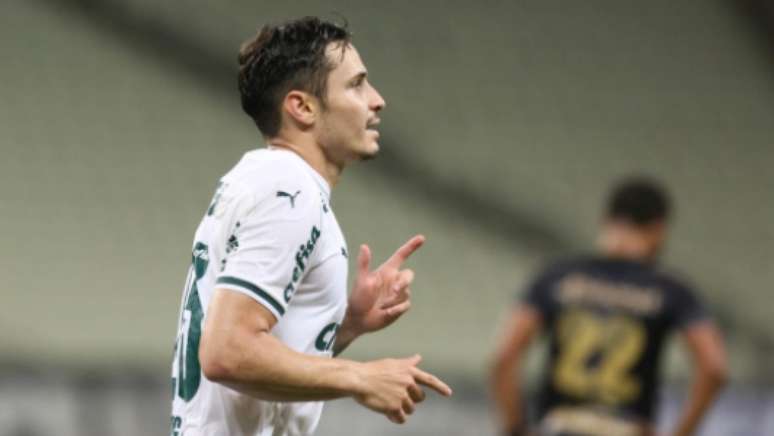 Raphael Veiga foi o artilheiro do Verdão em novembro, com cinco gols(Foto: Cesar Greco/Agência Palmeiras)