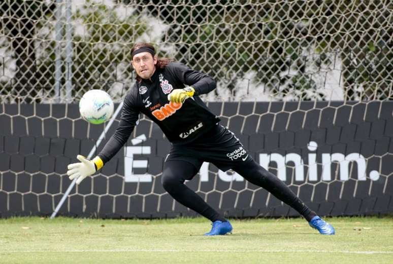 Cássio tem treinado sem restrições nesta semana e deve voltar ao gol do Timão (Foto: Rodrigo Coca/Ag. Corinthians)