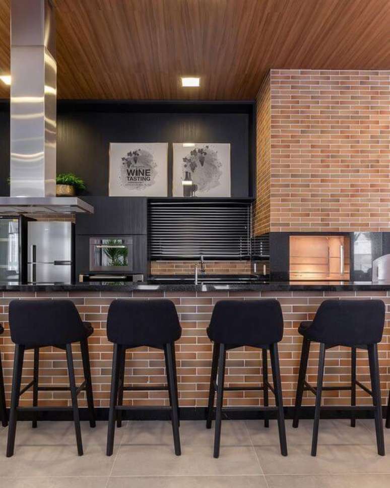 20. Quadros para varanda gourmet com bancada &ndash; Via: Arkpad