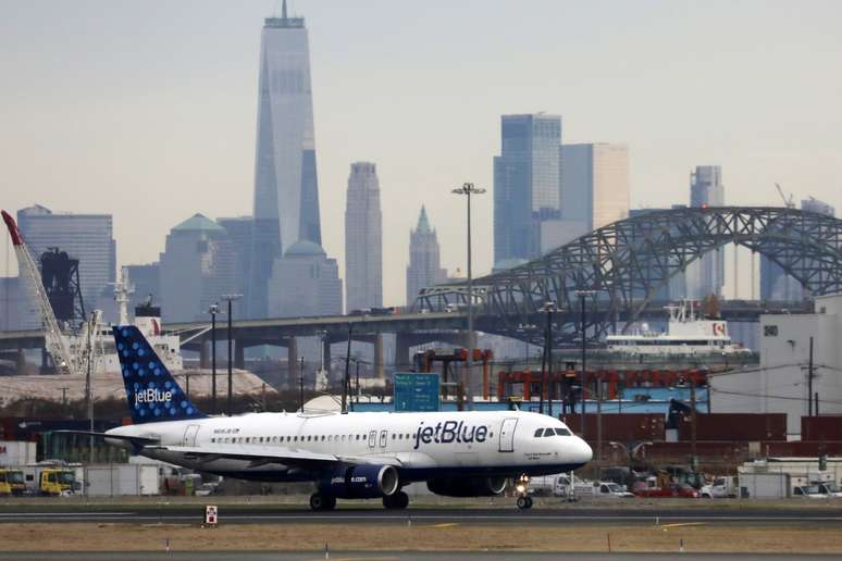 Avião da JetBlue pousa em Nova York
 6/12/2019 REUTERS/Chris Helgren
