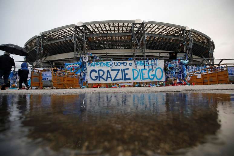 Est&aacute;dio San Paolo do Napoli , It&aacute;lia
 29/11/2020
 REUTERS/Ciro De Luca