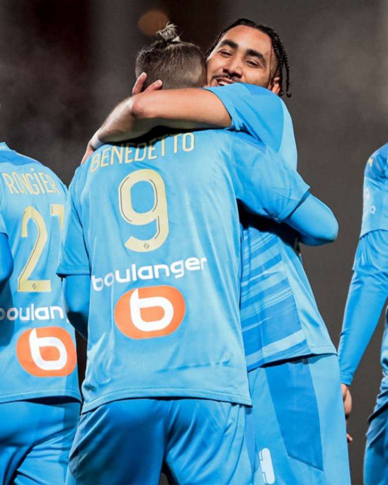 Benedetto marcou o primeiro gol da vitória do Olympique - Reprodução - Twitter