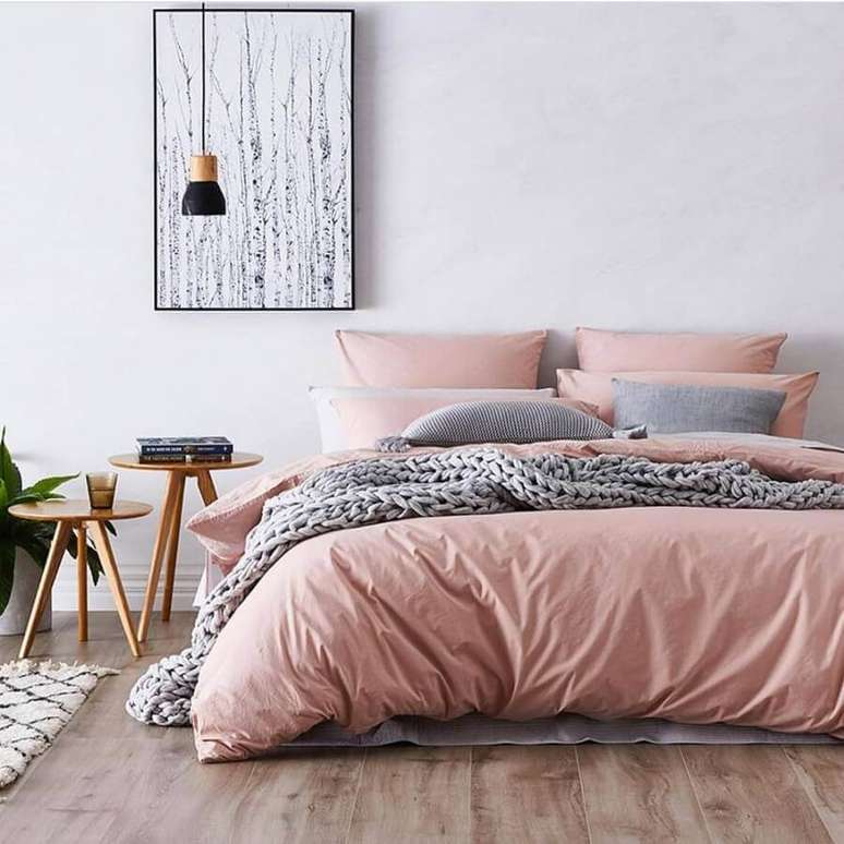 6. Roupas de cama de qualidade e bem aconchegantes s&atilde;o importantes para o quarto decora&ccedil;&atilde;o minimalista &ndash; Foto: We Heart It