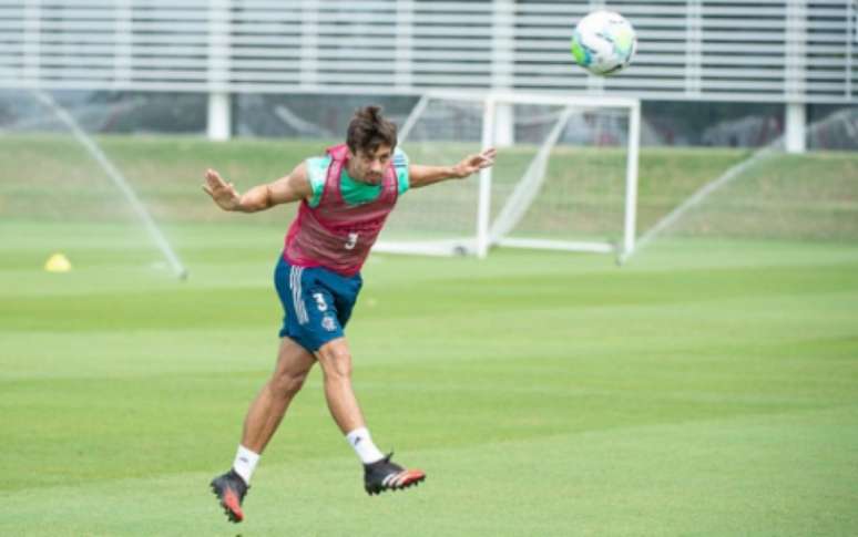 Para engrenar: Rodrigo Caio vai para o seu terceiro jogo consecutivo após recuperar-se de lesão (Foto: Alexandre Vidal / Flamengo)