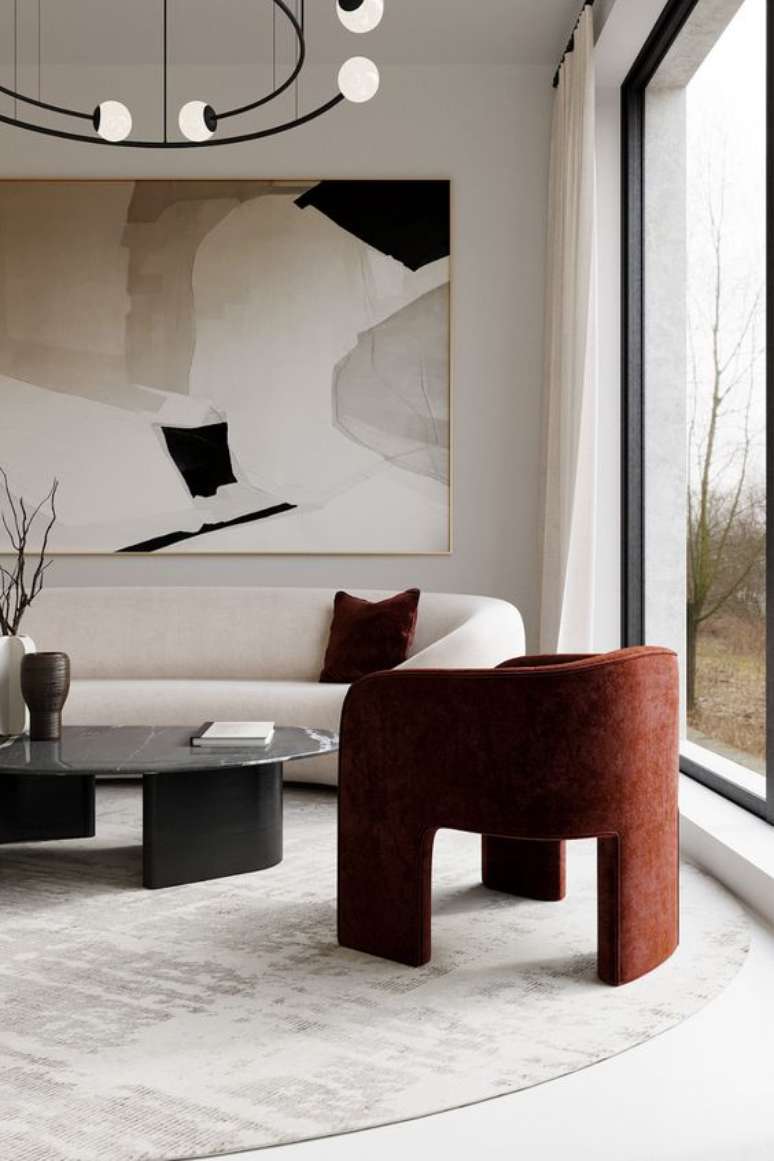 39. Quadros cl&aacute;ssicos para sala de estar chique &ndash; Via: Malabar