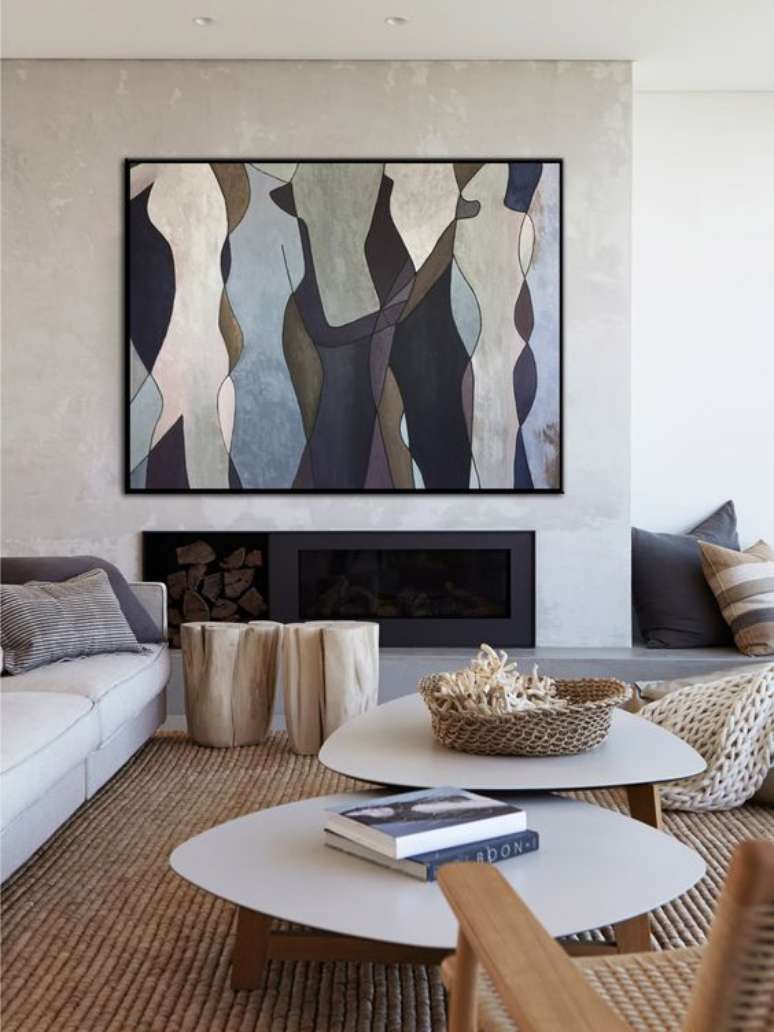 42. Quadros cl&aacute;ssicos para sala de estar &ndash; Via: Etsy