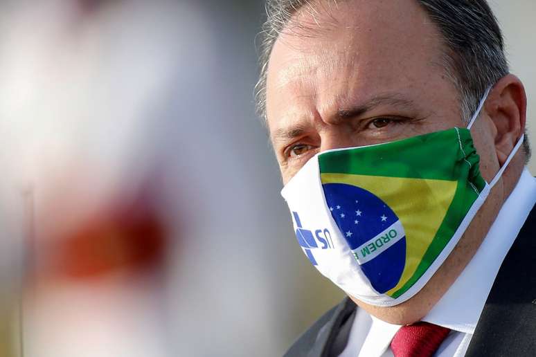 Ministro Eduardo Pazuello em cerimônia no Palácio da Alvorada
 9/6/2020 REUTERS/Adriano Machado
