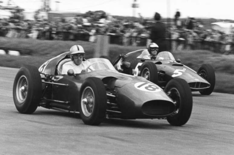 DBR5 2 de Salvadori no GP da Gr&atilde;-Bretanha de 1960.