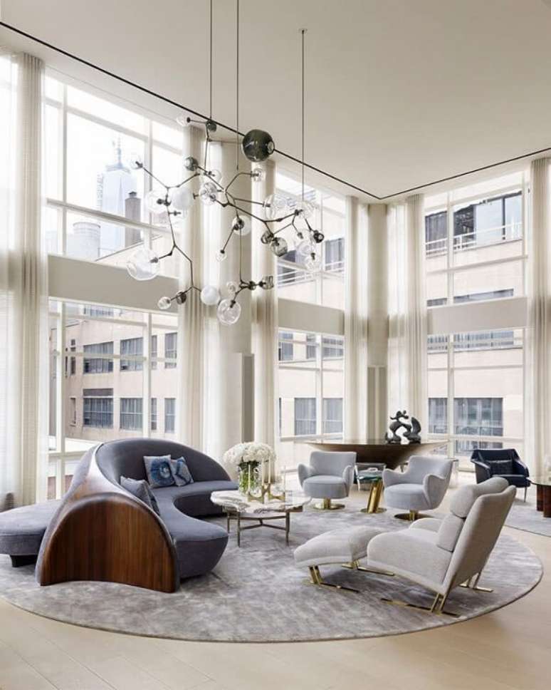 14. Quanto mais ramifica&ccedil;&otilde;es, maior o efeito do lustre industrial. Fonte: Pinterest