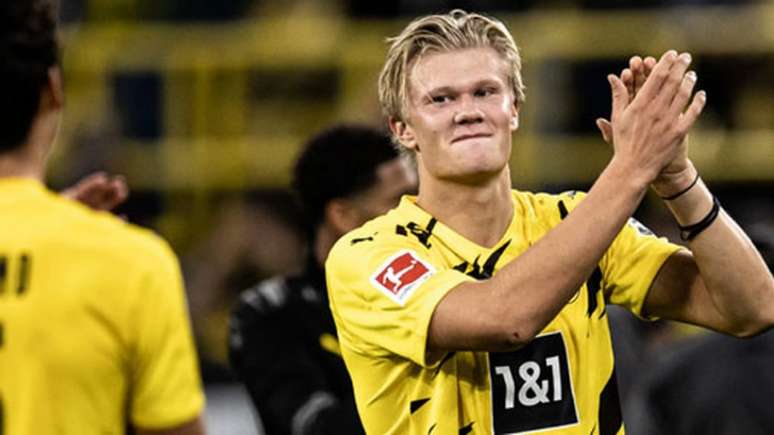 Haaland desfalcará o Borussia Dortmund nas próximas partidas (Foto: AFP)