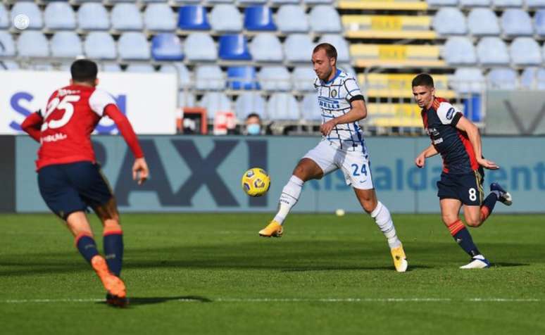 Inter de Milão vence o Cagliari de virada e vira vice-líder do Italiano (Foto: Reprodução / Twitter)