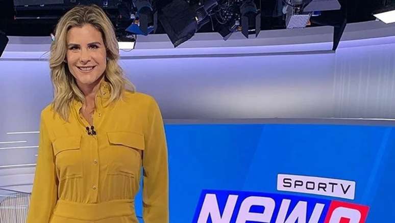 Janaína Xavier é apresentadora do 'SporTV News' (Foto: Reprodução/SporTV)