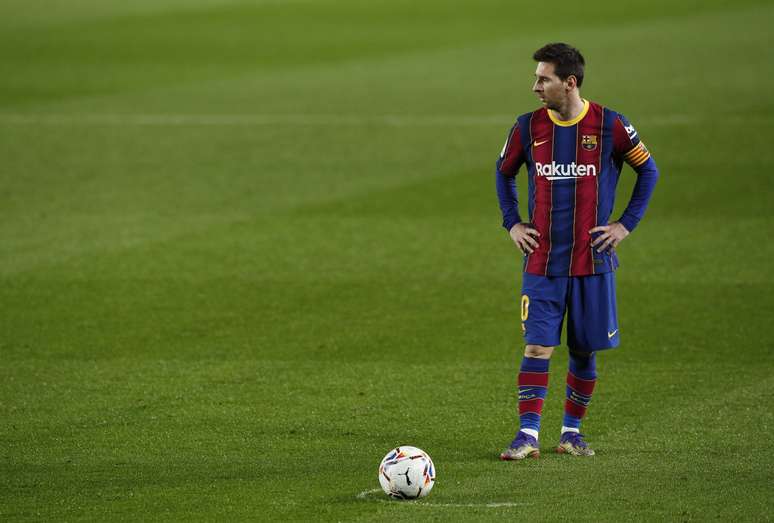 Lionel Messi durante partida contra o Levante pelo Campeonato Espanhol
13/12/2020 REUTERS/Albert Gea
