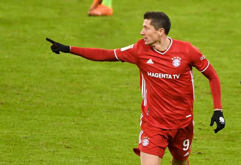 Atacante polon&ecirc;s do Bayern de Munique Robert Lewandowski 
16/12/2020
Pool via REUTERS/Lukas Barth-Tuttas
