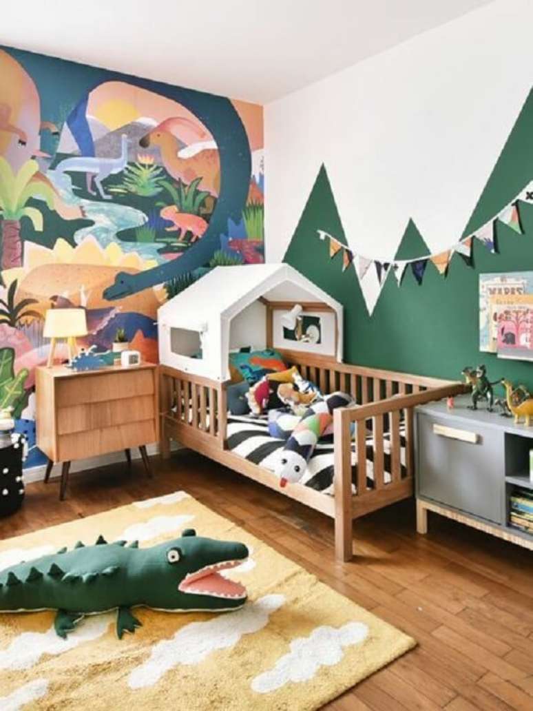 60. O tapete para quarto infantil com desenho de nuvens é muito procurado pelo público. Fonte: Pinterest