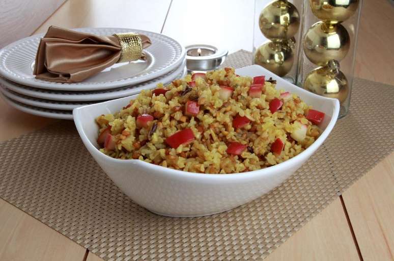 Guia da Cozinha - Arroz natalino: confira seis op&ccedil;&otilde;es pr&aacute;ticas e deliciosas