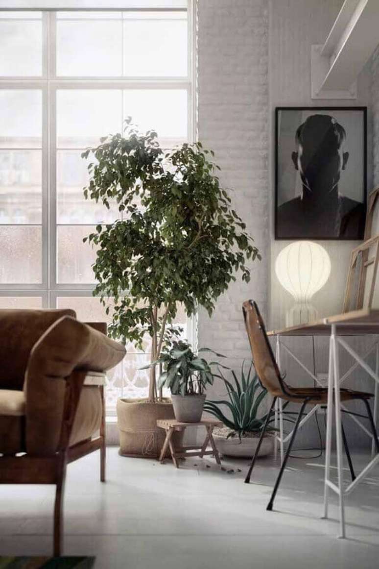 18. Decora&ccedil;&atilde;o simples com vasos decorativos grandes para salas &ndash; Foto: Behance