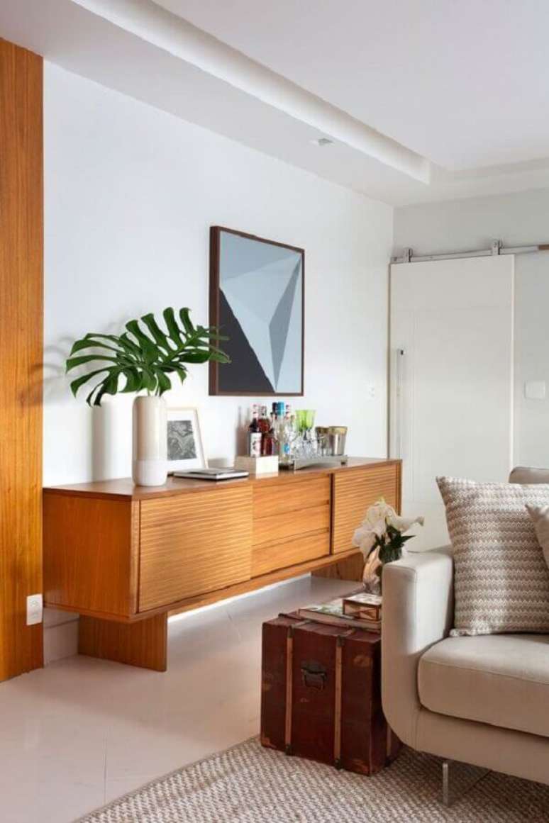 29. Vasos de decora&ccedil;&atilde;o para sala de estar e jantar integradas &ndash; Foto: Casa de Valentina