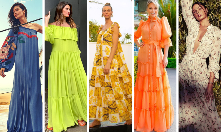 Tendencia de deals vestido longo 2019