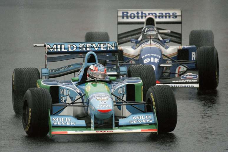 Michael Schumacher (Benetton Ford) e Damon Hill (Williams Renault).