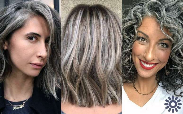 Mechas babylights para disfarçar cabelos grisalhos: os 3 estilos